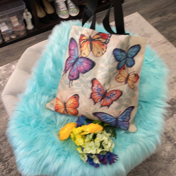 NEW! Butterfly Tote Bag Large - Picture 3 of 4